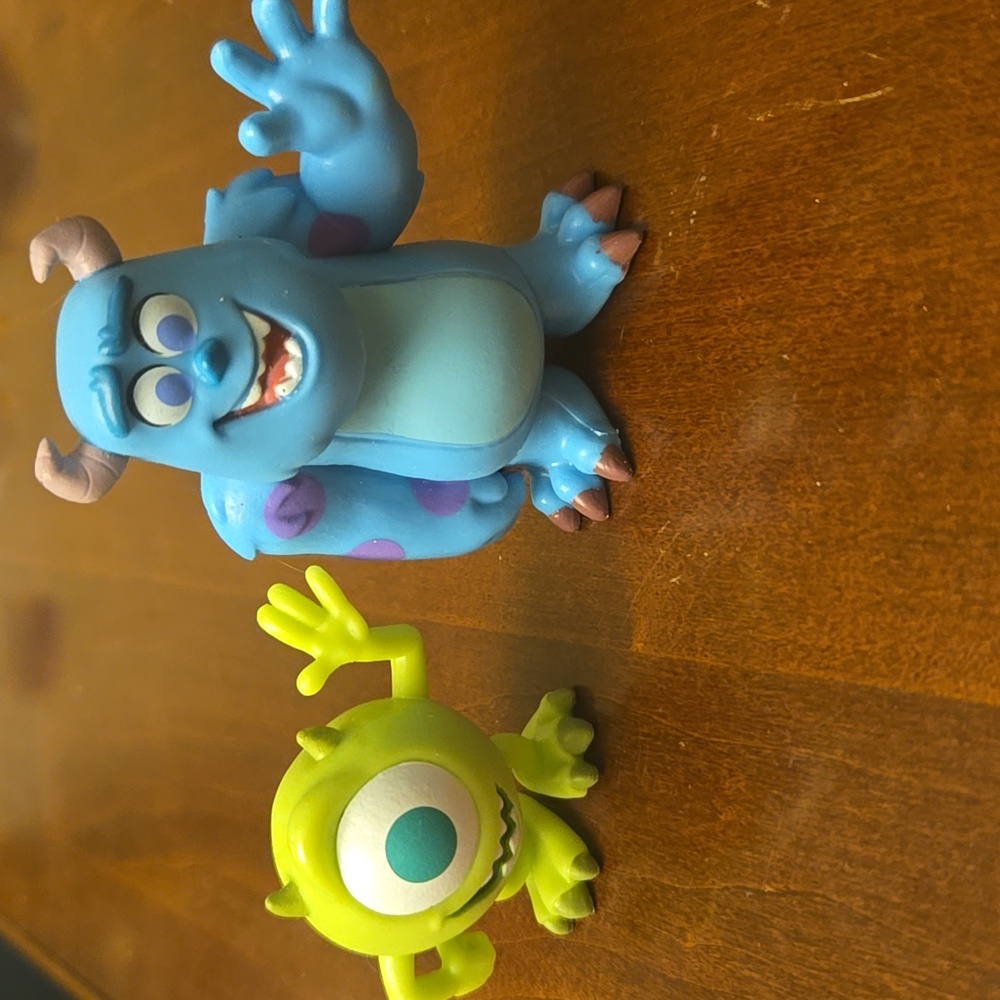 Disney Pixar Monsters Inc Standing Monsters Sully and Mike plastic figures